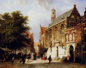 Street view with church